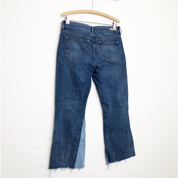 Anthropologie Pilcrow the letter press, button, fly, ankle cropped flared jeans - Picture 9 of 11